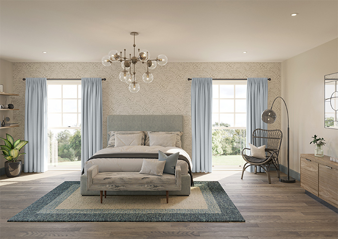 Kyoto Faux Silk, Silver - Made to Measure Curtains - Image 14